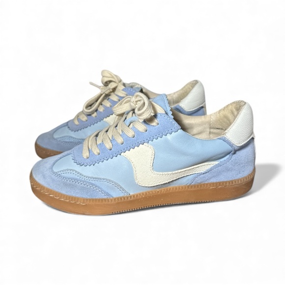 Dolce Vita Light Blue and White Sneakers - Picture 2 of 7